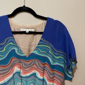 TRINA TURK silk dress size 8 perfect condition
